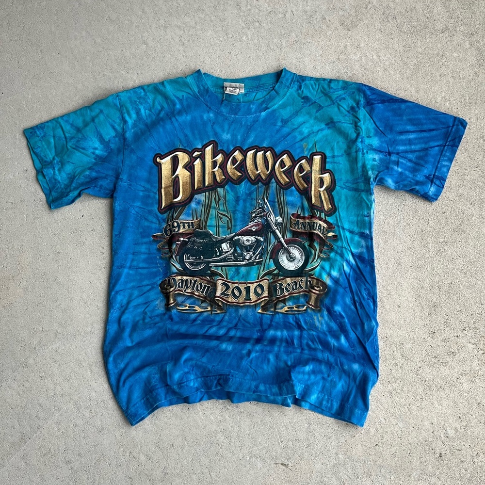 Bikeweek Tie-Dye Graphic Tee